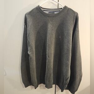 Tommy Hilfiger Men's Charcoal Crewneck Sweater